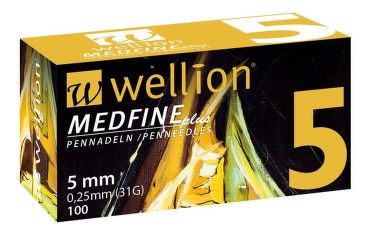 Wellion MEDFINE plus 5 mm 31G - Pennadeln / 100 Stück Medrust