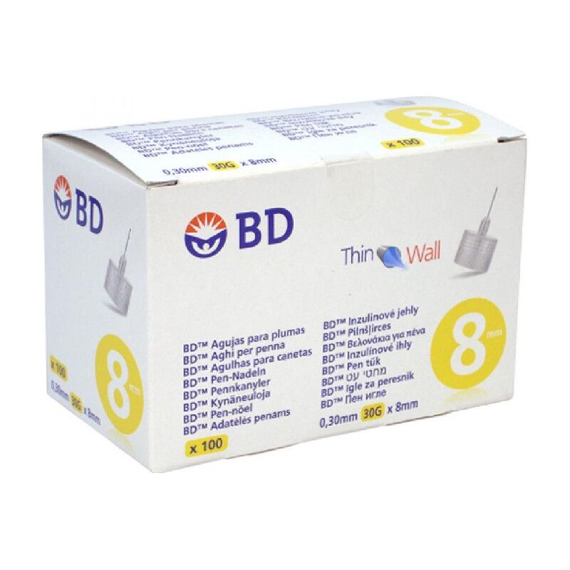 BD-Nadeln für Insulinpens 8mm x30G - 100x Becton Dickinson