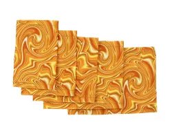 Elastisches Armband – Neonorange Ölflecken