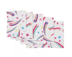 Elastisches Armband – Sternschnuppen auf weißem Hintergrund
