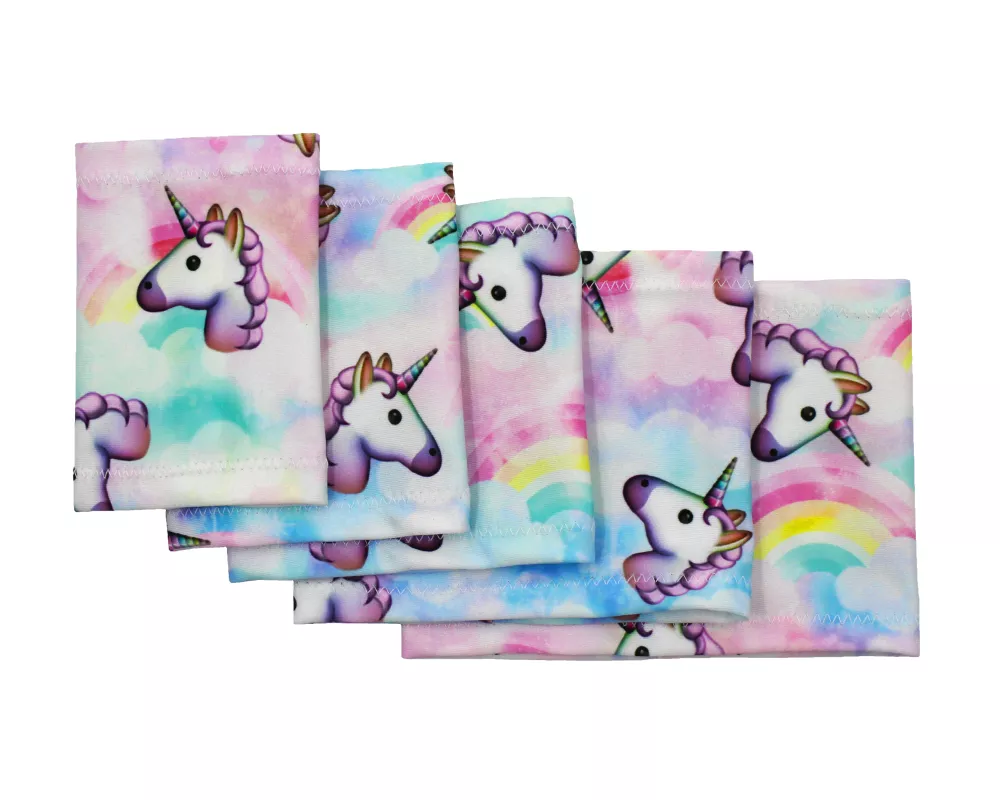 Elastischer Armsleeve mit Einhorn- und Regenbogenmotiv – Bunter Schutz für Sensor