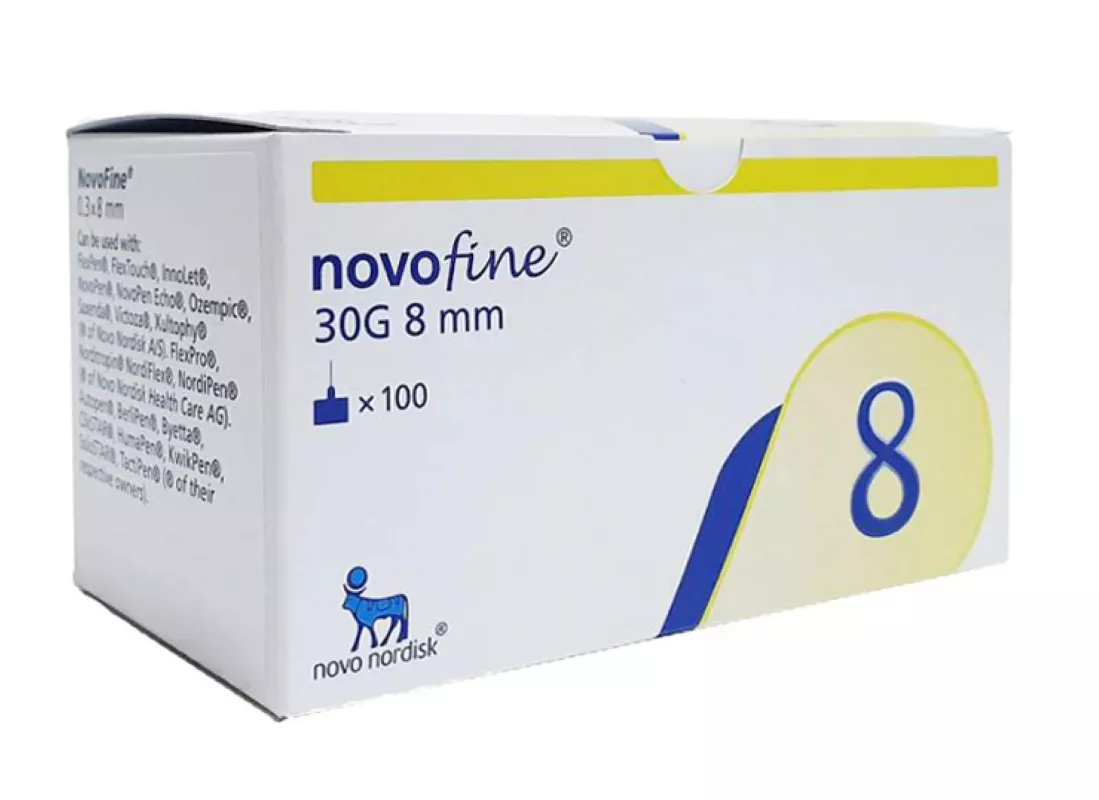 NovoFine 30G × 8 mm Pen-Nadeln für Insulinpens, 100 Stück NOVO NORDISK
