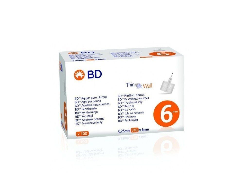 BD-Nadeln für Insulinpens 6mm x31G - 100x Becton Dickinson