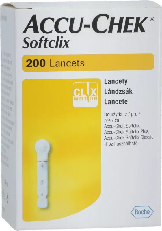 Accu-Chek Softclix Lanzetten für die Blutzuckermessung, 200 Stück Roche