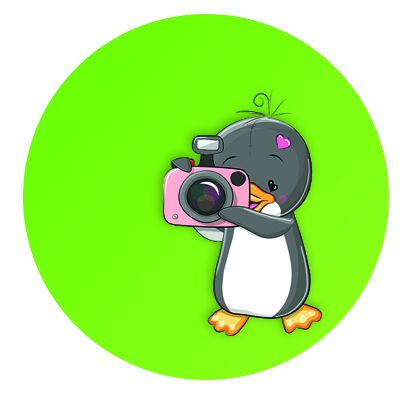 Aufkleber für FreeStyle Libre Penguin and camera