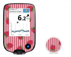 Aufkleber für Freestyle Libre reader + sensor - Raspberries