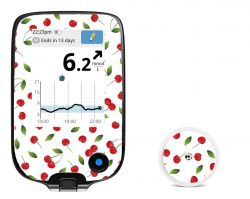 Aufkleber für Freestyle Libre reader + sensor - Cherries