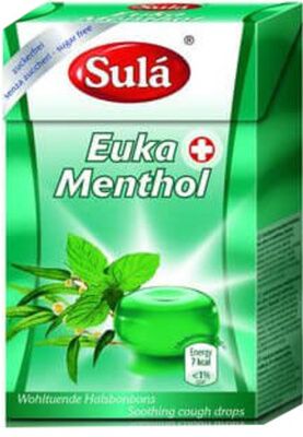 Sulá Süßigkeiten ohne Zucker Euka Eukalypt Menthol 44 g
